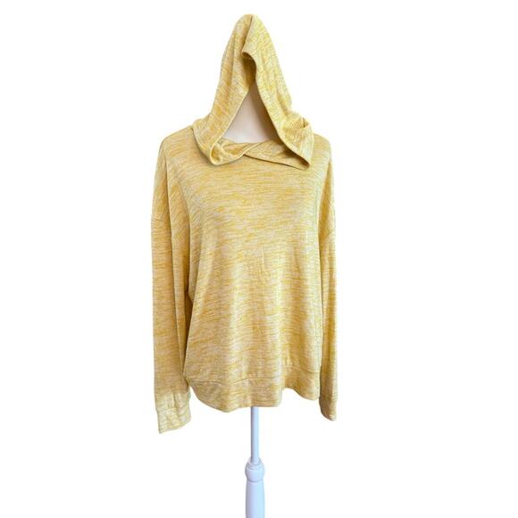 a. new day thin soft yellow hoodie womens xl - Picture 3 of 5